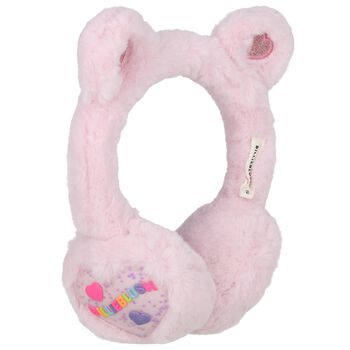 Girls Pink Faux Fur Earmuffs