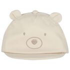 Younger Boys Beige Teddy Bear Cap, 1, hi-res