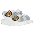 White Teddy Bear Sandals, 1, hi-res