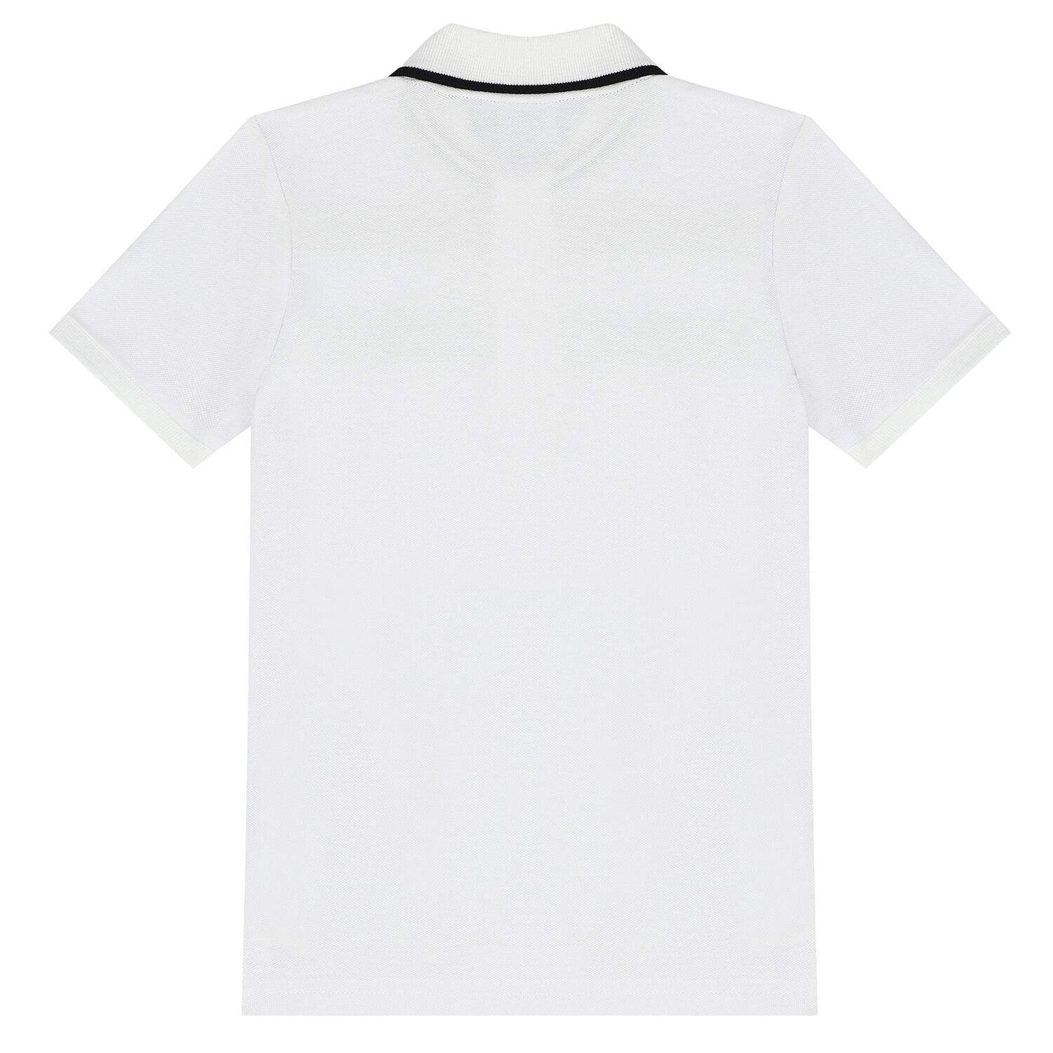 Boys White Logo Polo Shirt, 1, hi-res
