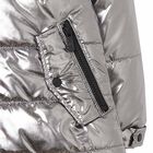 Girls Silver Puffer Jacket, 1, hi-res