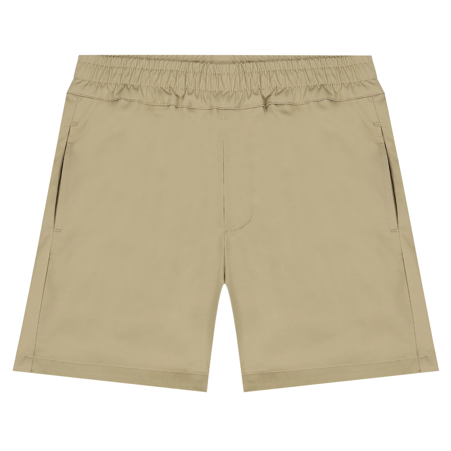 Boys Beige Logo Shorts, 2, hi-res