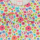 Girls Multi-Coloured Floral Blouse, 1, hi-res