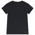 Boys Black Logo T-Shirt, 2, hi-res