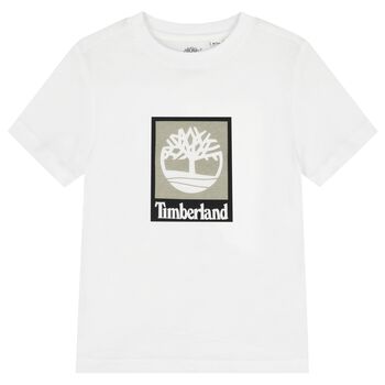 Boys White Logo T-Shirt