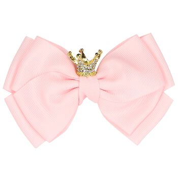 Girls Pink Bow Hairclip