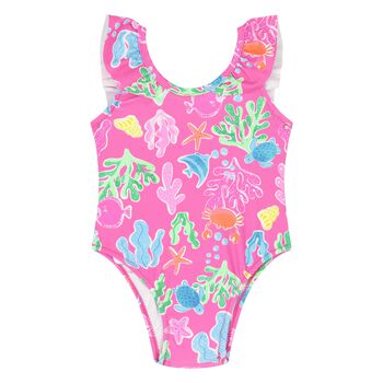 Younger Girls Pink Swimsuit