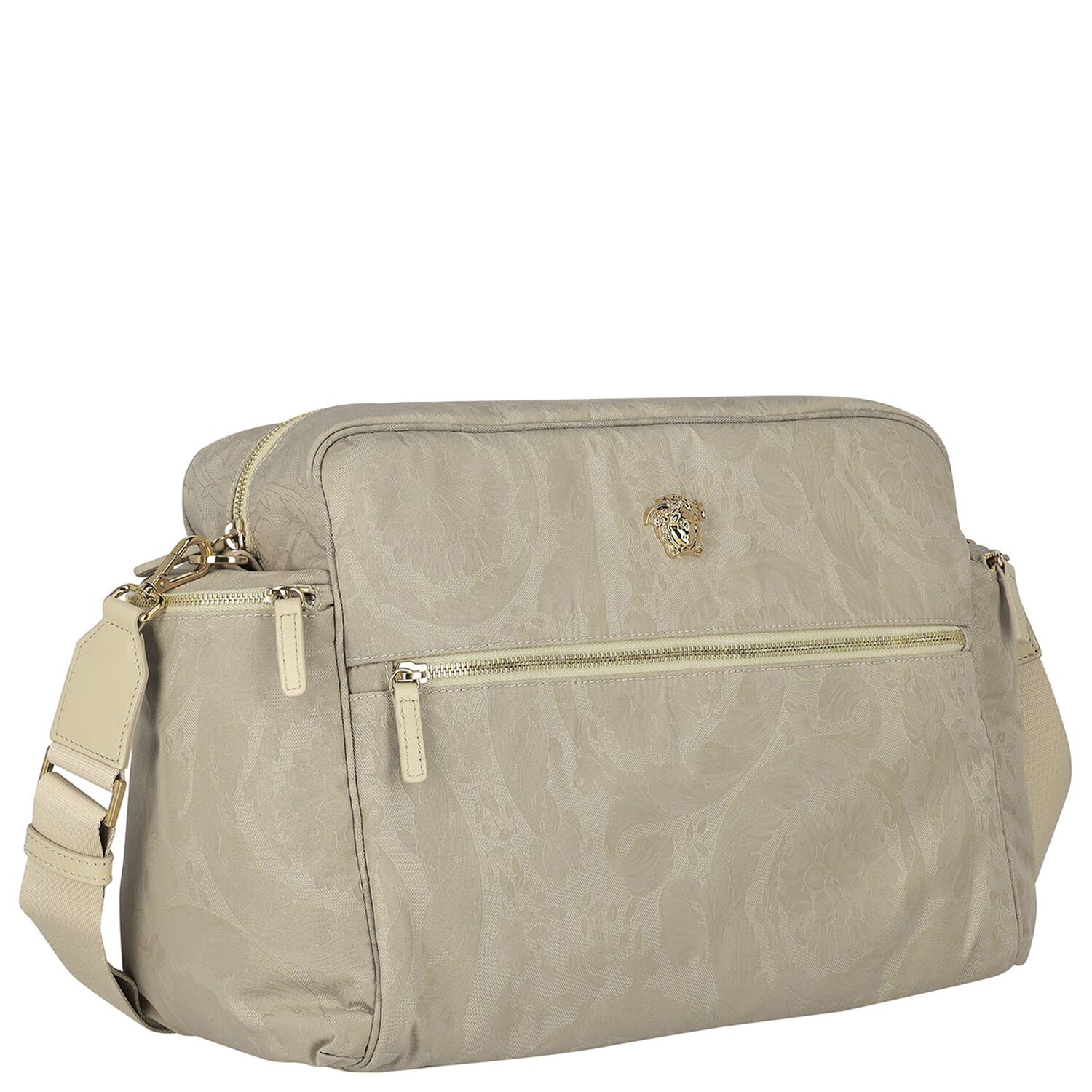 Beige Medusa Logo Baby Changing Bag, 2, hi-res image number null