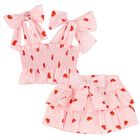 Girls Pink Heart Skirt Set, 1, hi-res