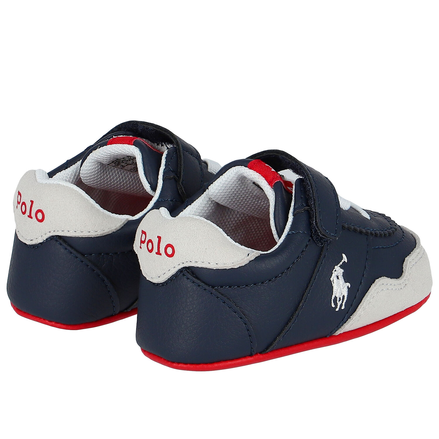 Baby Boys Navy Blue Logo Pre Walker Shoes, 1, hi-res