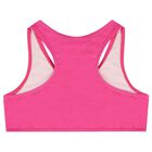 Girls Pink Teddy Bear Logo Bikini, 1, hi-res