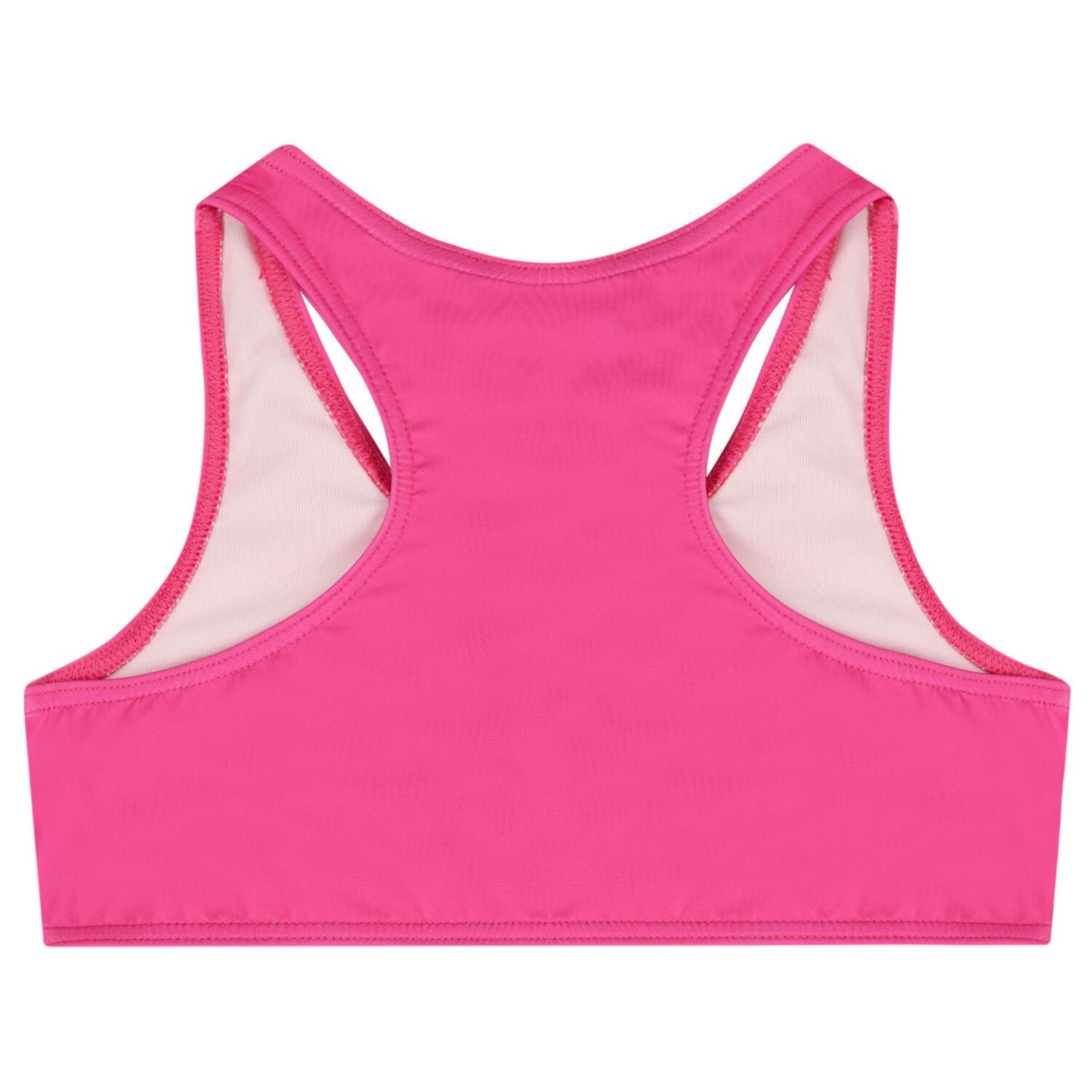 Girls Pink Teddy Bear Logo Bikini, 1, hi-res image number null