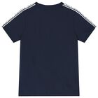 Boys Navy Blue Logo T-Shirt, 3, hi-res