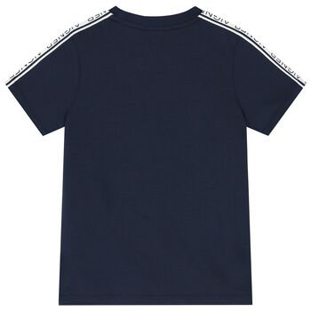 Boys Navy Blue Logo T-Shirt