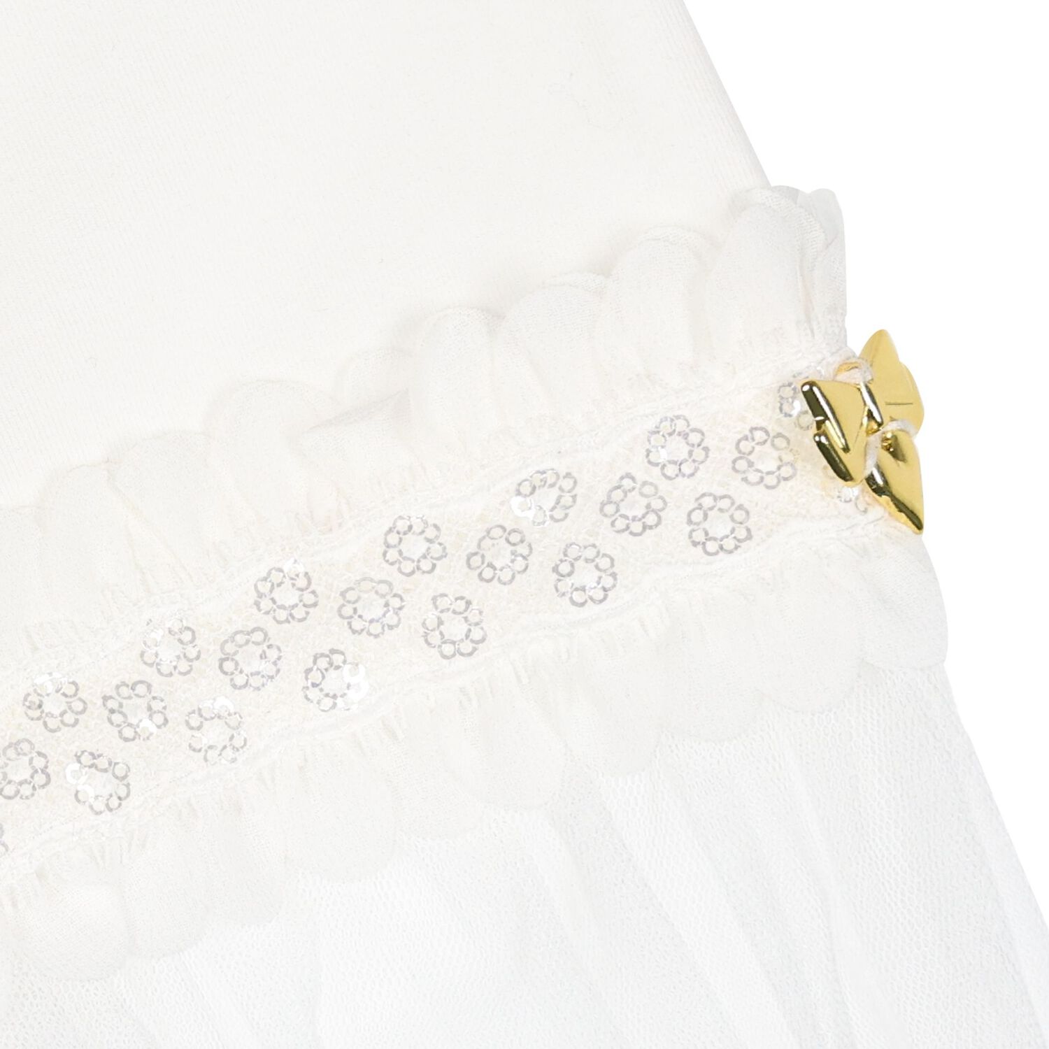 Girls White Embellished Hayley Long Sleeve Top , 2, hi-res