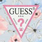 Girls Blue & Pink Floral Butterfly Logo T-Shirt, 2, hi-res