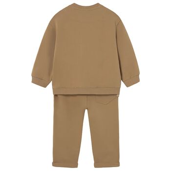 Younger Beige Teddy Bear Tracksuit