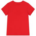 Red Teddy Bear Logo T-Shirt, 4, hi-res