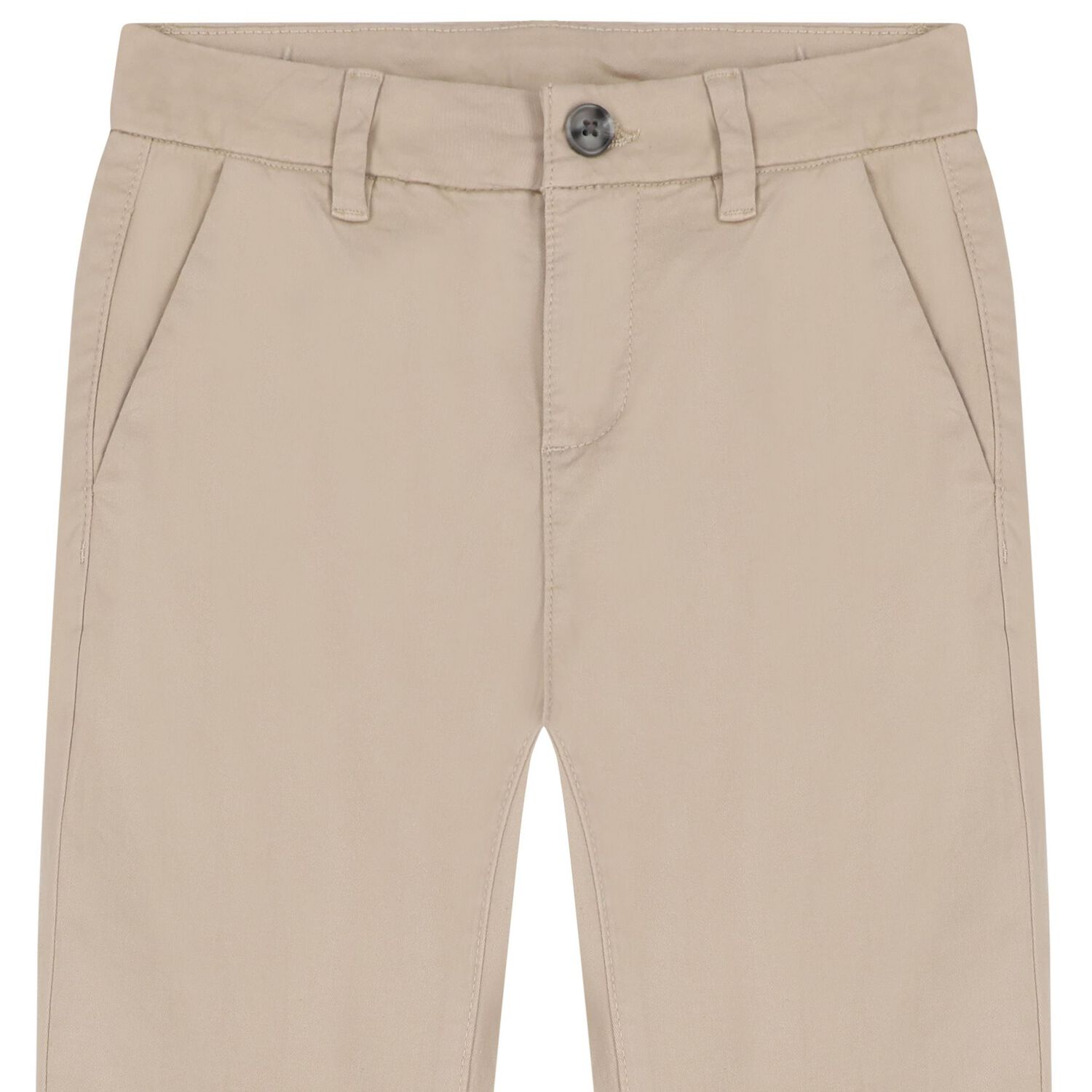 Boys Beige Chino Trousers, 1, hi-res