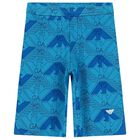 Boys Blue Logo Shorts, 1, hi-res