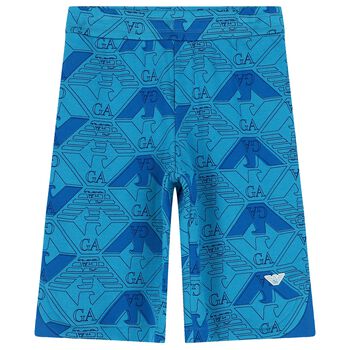 Boys Blue Logo Shorts