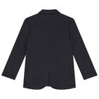 Boys Navy Blue Blazer, 1, hi-res