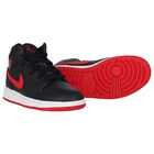 Black, White & Red Air Jordan 1 Mid Trainers, 10, hi-res