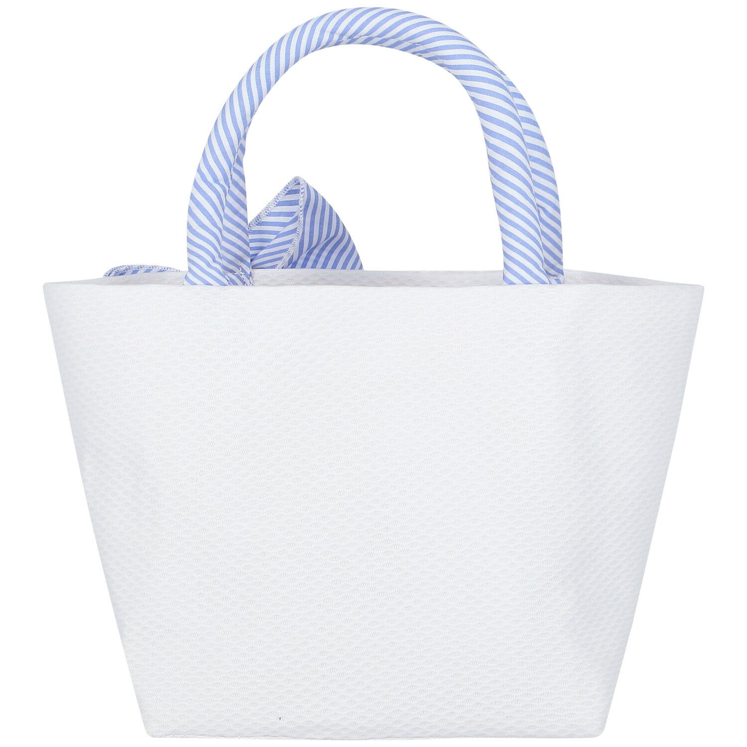 Girls White & Blue Floral Handbag, 1, hi-res