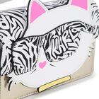 Girls White & Gold Choupette Handbag, 1, hi-res