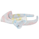 Girls White Bow Headband, 1, hi-res