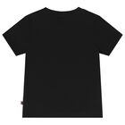 Younger Boys Black Logo T-Shirt, 2, hi-res