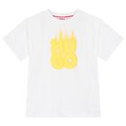 Boys White Logo T-Shirt, 2, hi-res