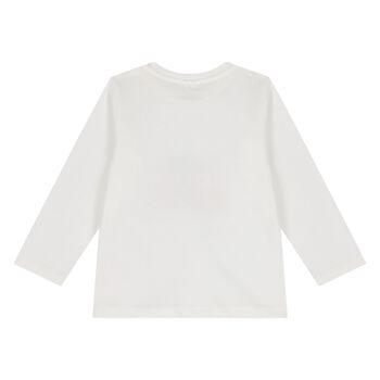 Younger Boys Ivory Squirrel Long Sleeve Top
