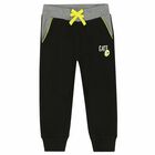 Boys Black & Grey Tracksuit, 1, hi-res