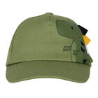 Younger Boys Green Dinosaur Hat, 1, hi-res