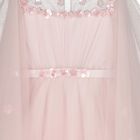 Girls Cornelia Pink Layered Tulle Floral Dress, 1, hi-res