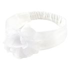 Baby Girls White Flower Headband, 3, hi-res
