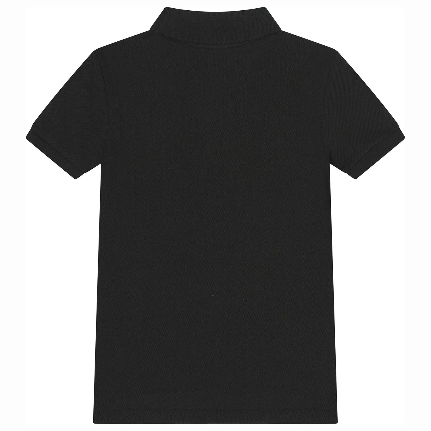 Boys Black Logo Polo Shirt, 1, hi-res