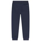 Boys Navy Blue Logo Joggers, 2, hi-res