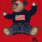 Baby Girls Red Logo Polo Bear Dress, 1, hi-res