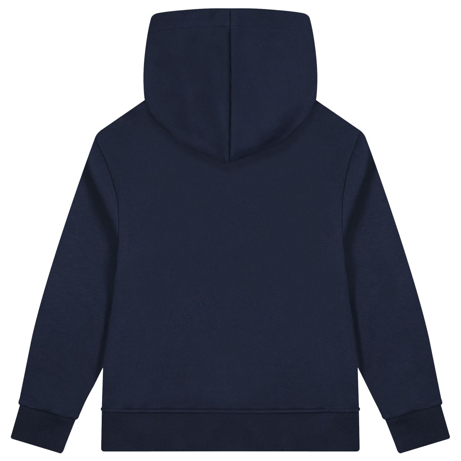 Navy Blue & Ivory Logo Hooded Top, 5, hi-res
