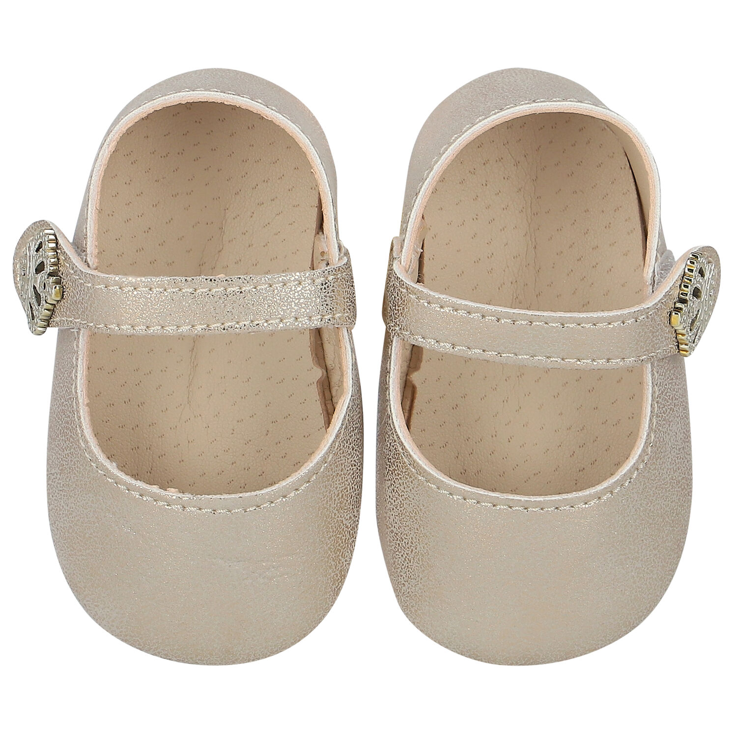 Baby Girls Gold Pre Walker Shoes, 1, hi-res image number null