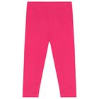 Baby Girls White & Pink Logo Leggings Set, 1, hi-res