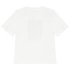 Girls White Logo T-Shirt, 2, hi-res