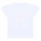 Younger Girls White Butterfly Tulle Top, 1, hi-res
