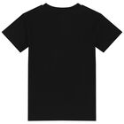 Boys Black Logo T-Shirt, 2, hi-res