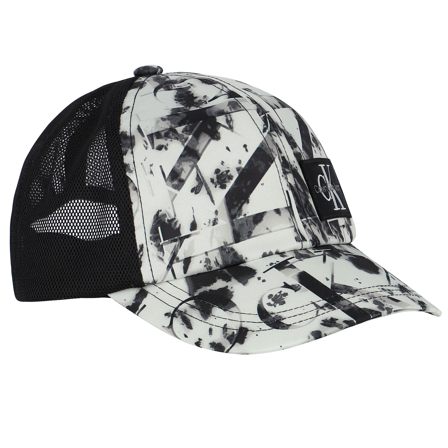 Ivory & Black Logo Cap, 2, hi-res