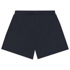 Girls Navy Blue Shorts, 6, hi-res