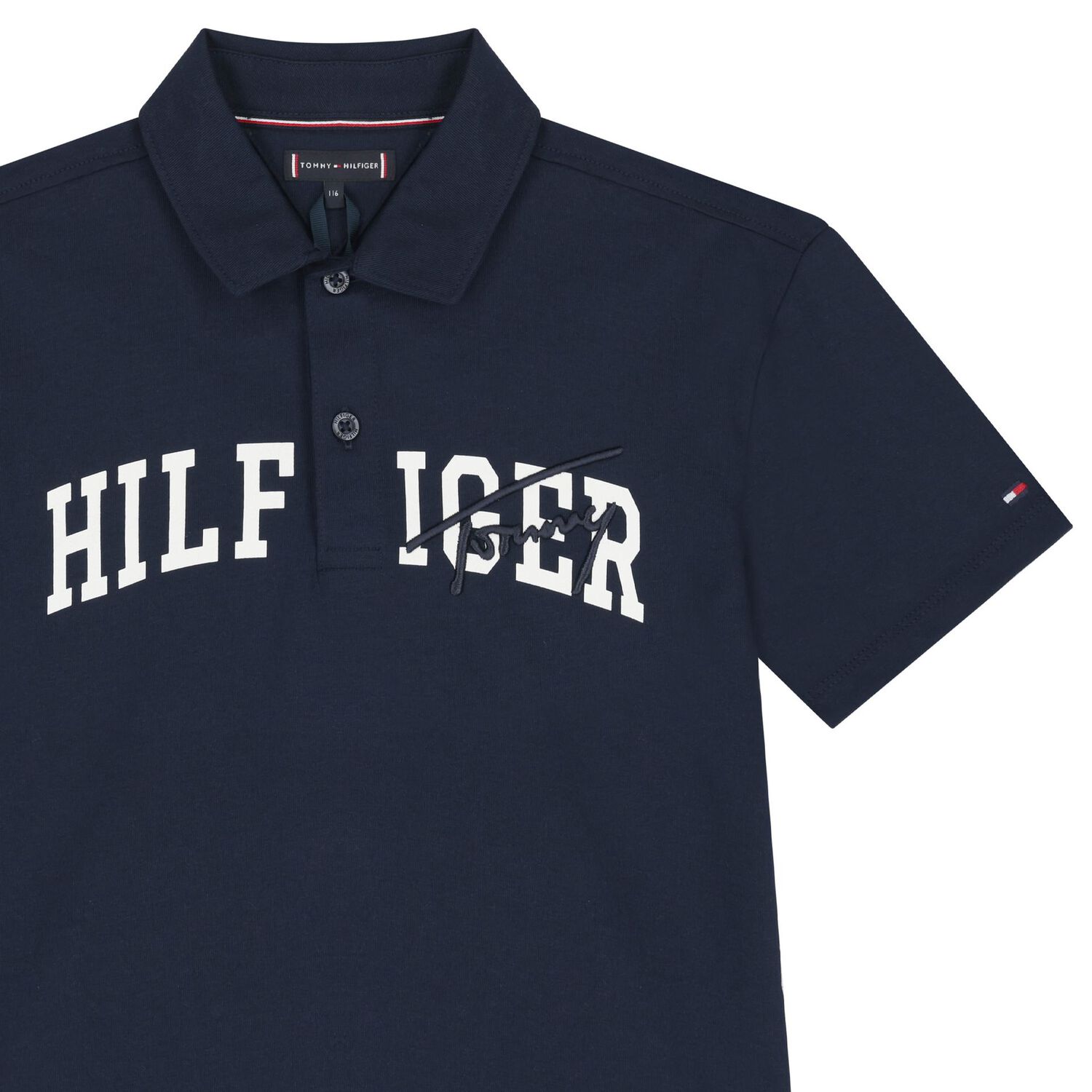 Boys Navy Blue Logo Polo Shirt, 1, hi-res image number null