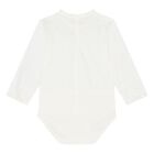 Baby Boys White & Beige Dungaree Set, 1, hi-res